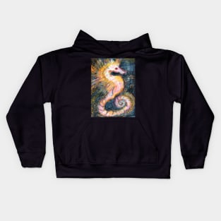 Fiery Seahorse Kids Hoodie